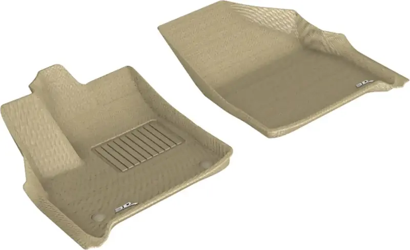 3D Maxpider Kagu Floor Mats – Tan Two-Piece Front Set (L1Ch08611502) 1