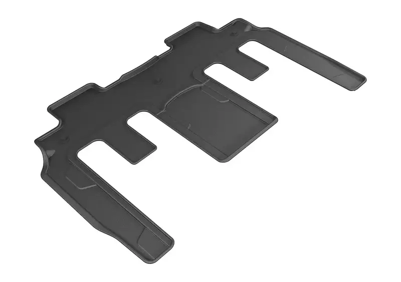 3D Maxpider Kagu Rear Floor Mat – Black, Single-Piece, Second-Row Fitment 1