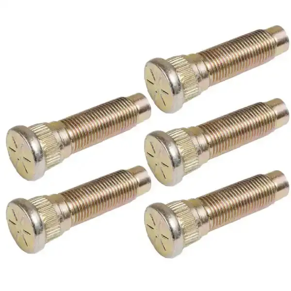 Alloy Usa Wheel Stud Kit – 5-Piece, Knurled .609", 1/2"-20 Thread, For 1987–2000 Jeep Wrangler Yj/Tj (Model #1301) 1