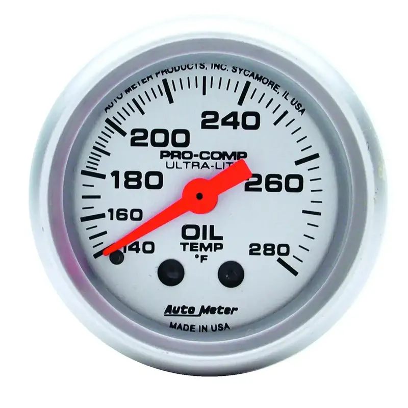 Autometer 4341 Analog Gauge With Traditional Incandescent Perimeter Lighting 1