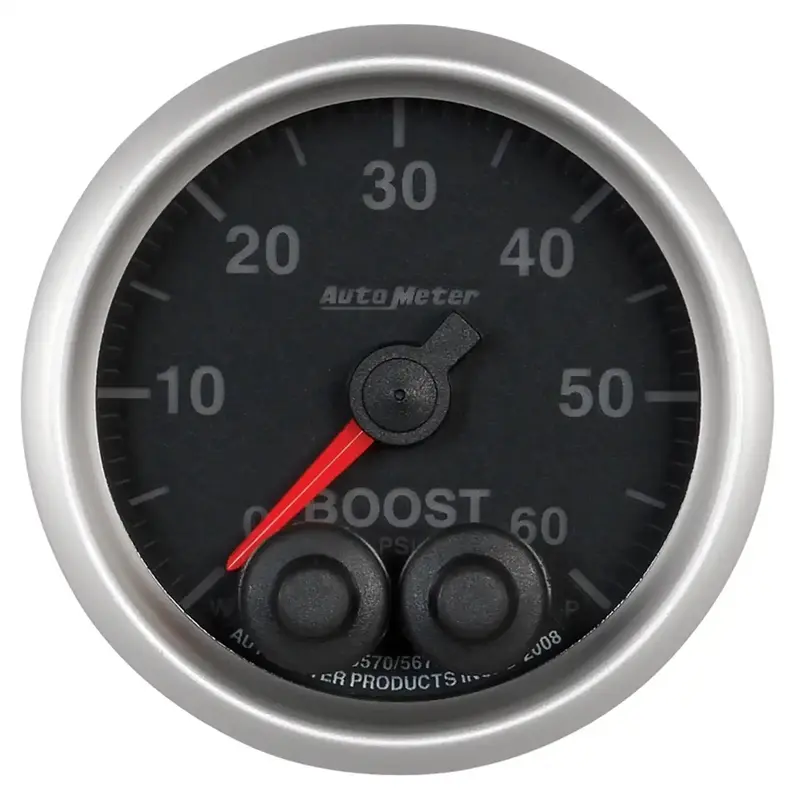 Autometer 5670 Digital Boost Gauge – 2-1/16", 60 Psi, Stepper Motor With Peak Hold & Warning Features 1