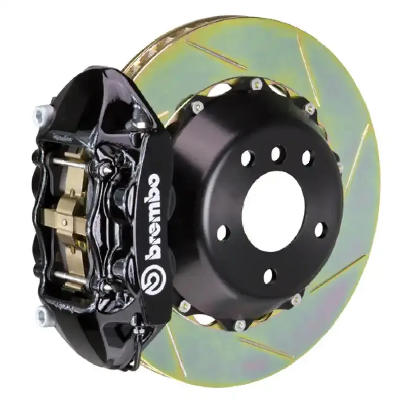 Brembo Gt Big Brake Kit For 2008–2015 Land Cruiser & Lx 570 – Rear, Slotted 380X28Mm Two-Piece Rotors, Black Finish 1