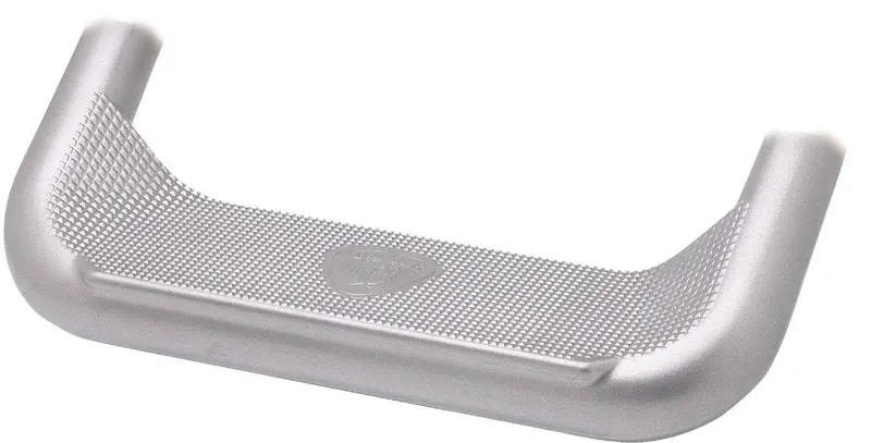 Carr Super Hoop Side Steps – Xp4 Titanium Silver Powder-Coated Pair 1
