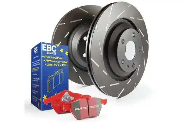 Ebc S4Kf1081 Slotted Brake Rotors – Precision-Cut To Reduce Wind Noise And Enhance Cooling 1