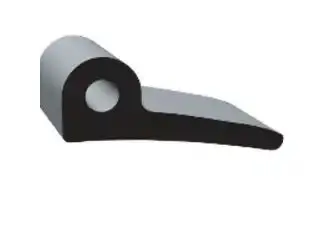 Epdm Rubber Gasket Strip – 0.500" X 1.25", Black With H2 Hardness Rating 1