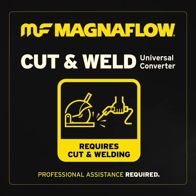 Magnaflow 99004Hm Universal Catalytic Converter – 2" Inlet/Outlet, High-Metallic 1