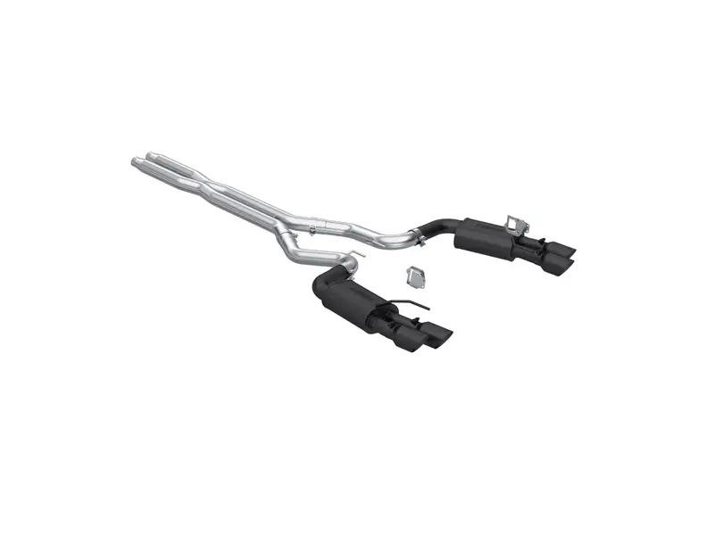Mbrp 3-Inch Black Cat-Back Exhaust System – Dual Rear Exit With Quad Tips (Street Tune) 1