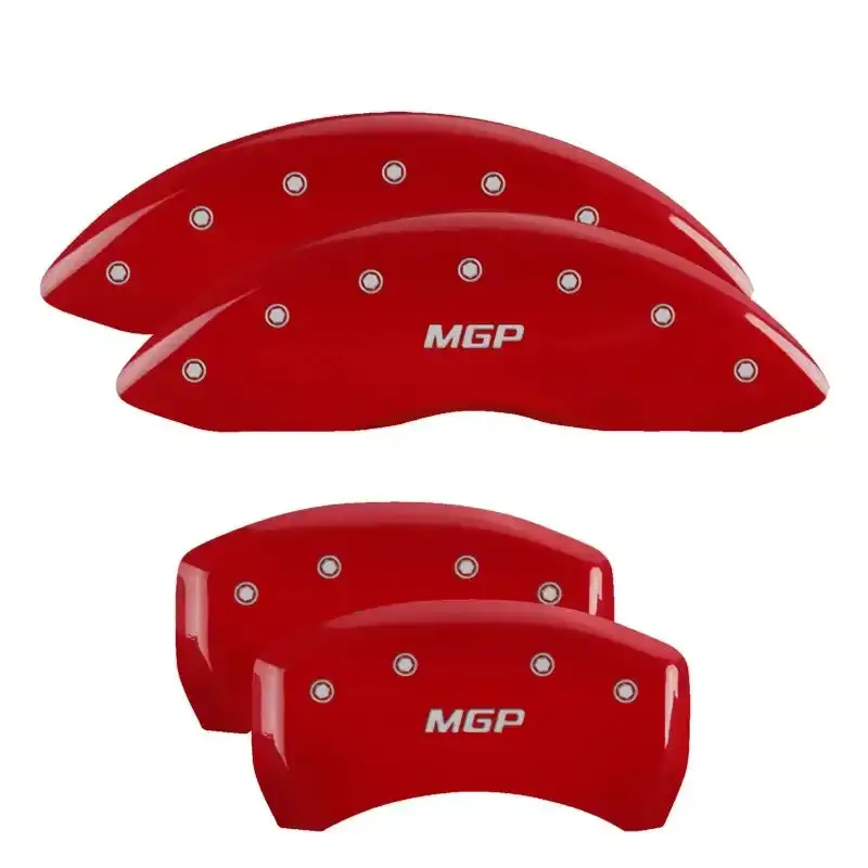 Mgp Engraved Brake Caliper Covers For 2002 Chevrolet Avalanche 2500 – Front & Rear, Yellow Accent Finish 1