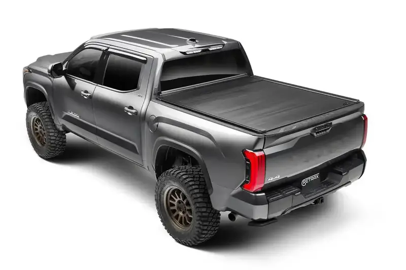 Retrax Eq Power Retractable Tonneau Cover – Matte Black Aluminum, Motorized Operation 1