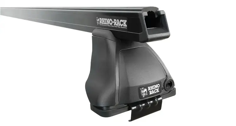 Rhino-Rack Ja4843 Heavy-Duty Single-Bar Silver Roof Rack – 2500 Series 1