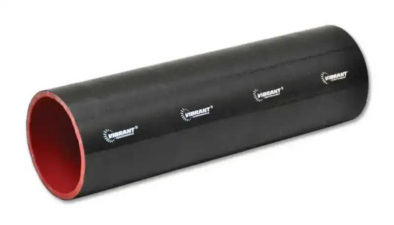 Vibrant 4-Ply Silicone Straight Hose Coupler – 4" I.D. × 12" Length, Black 1